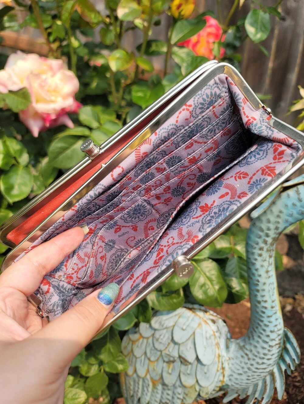 Hobo Lauren Double Frame Leather Clutch - Picture 13 of 14